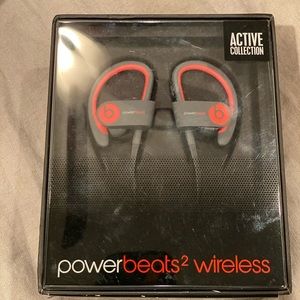 NIB Powerbeats2 Wireless, Siren Red Active